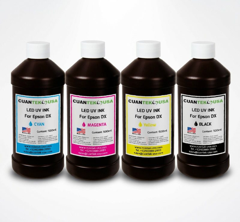 Cuantek EcoSolvent Ink 3 Sets + Cleaner