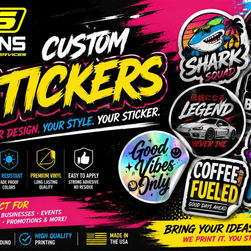 CUSTOM STICKERS 4x2